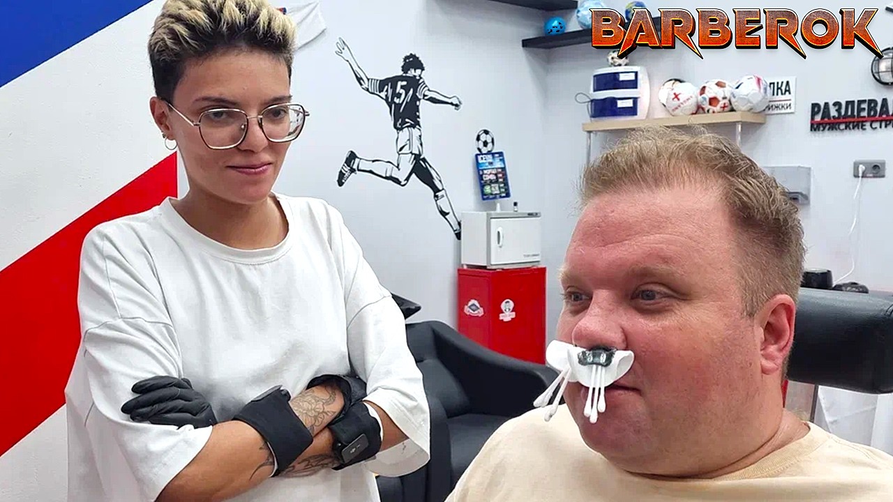 💈Too Stylish! Barber Aisha Gives Alex a Perfect Rock-Star Shave 🔥