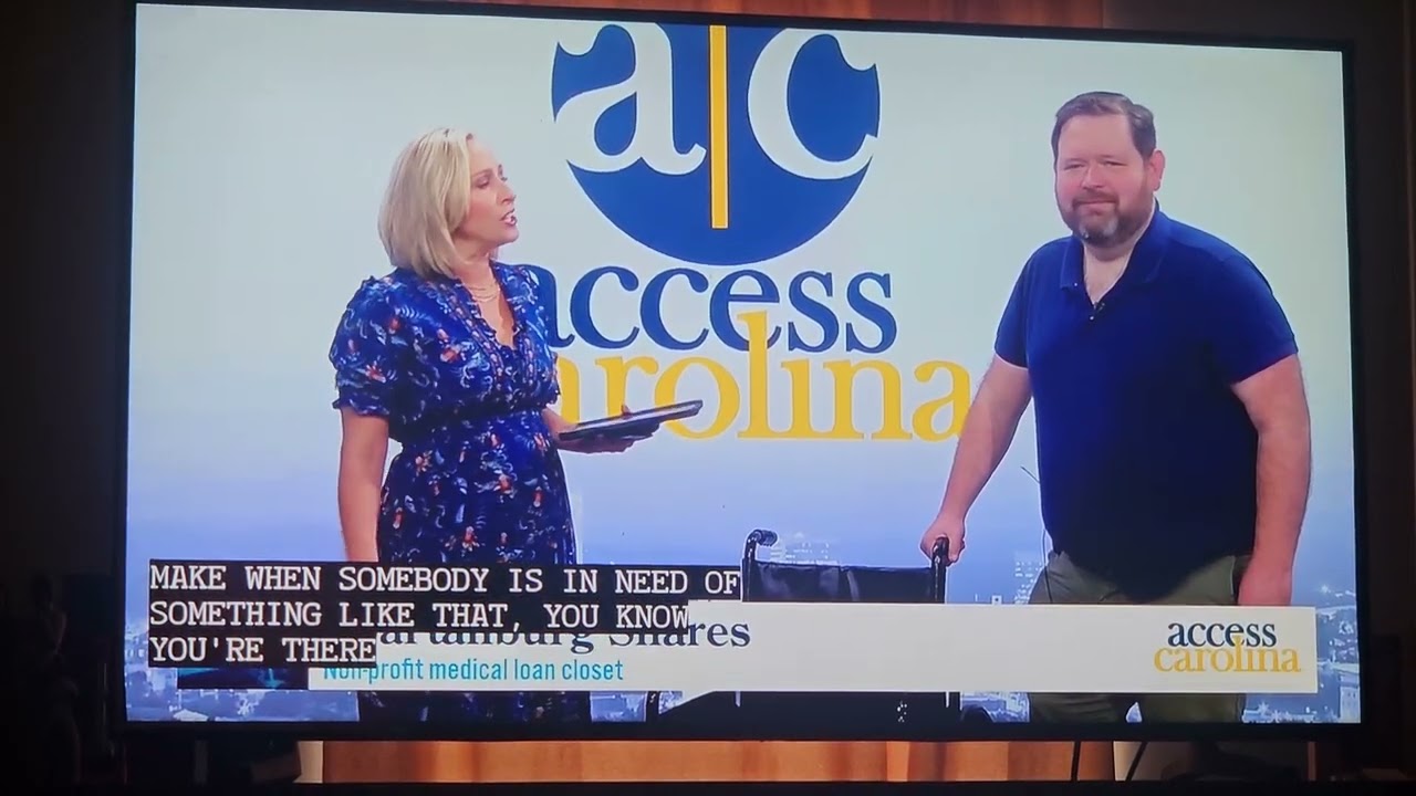 Evan Carr discusses Spartanburg Shares Medical Loan Closet on WHNS Fox Carolina's 