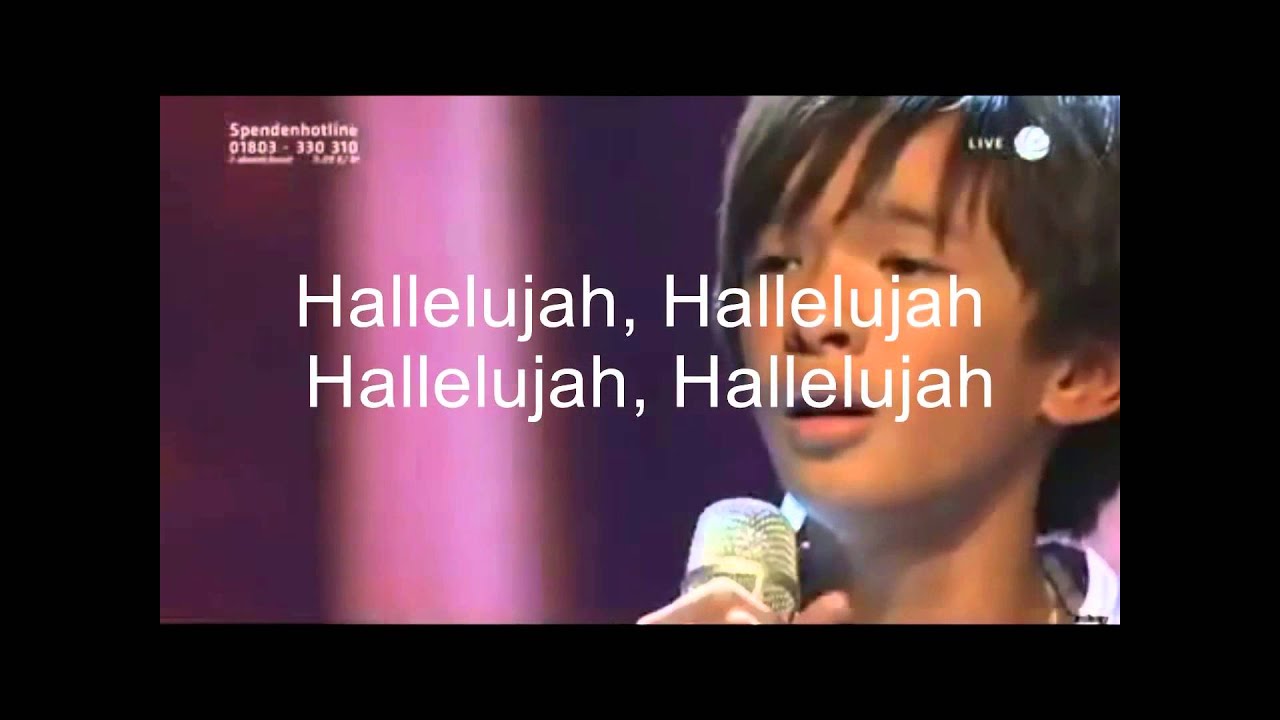 Jal Joshua singing Halleluja by Leonard Cohen