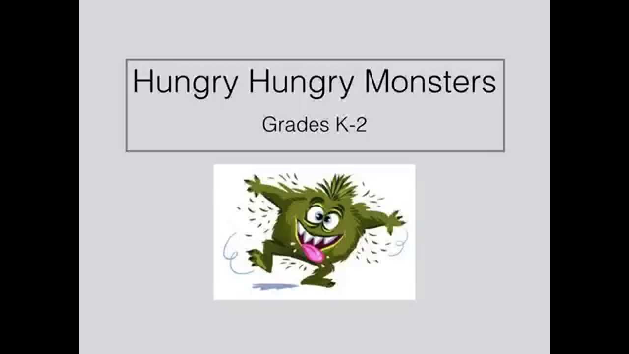 P.E. Games Hungry Hungry Monsters Throwing and Catching K-2