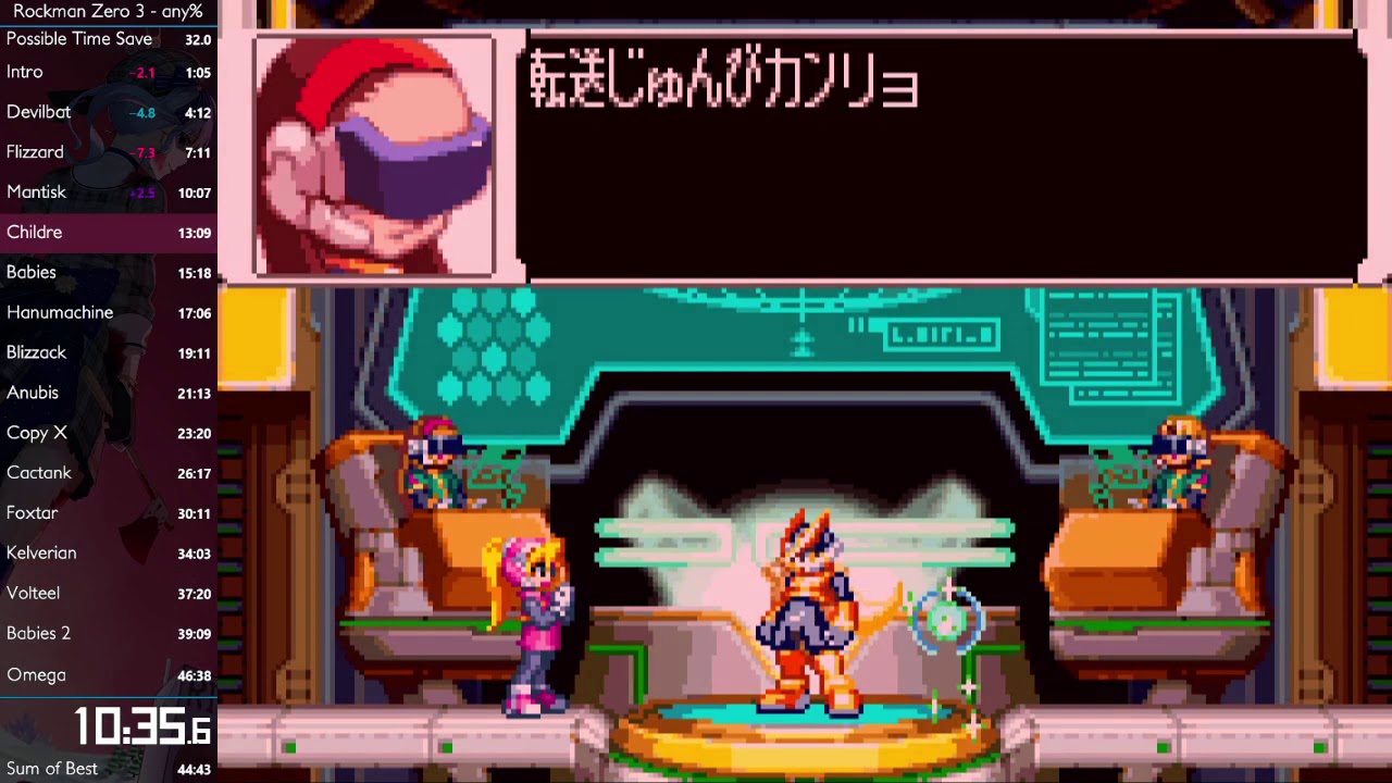 Mega Man Zero 3 Speedrun in 45:21 (27:56 igt)