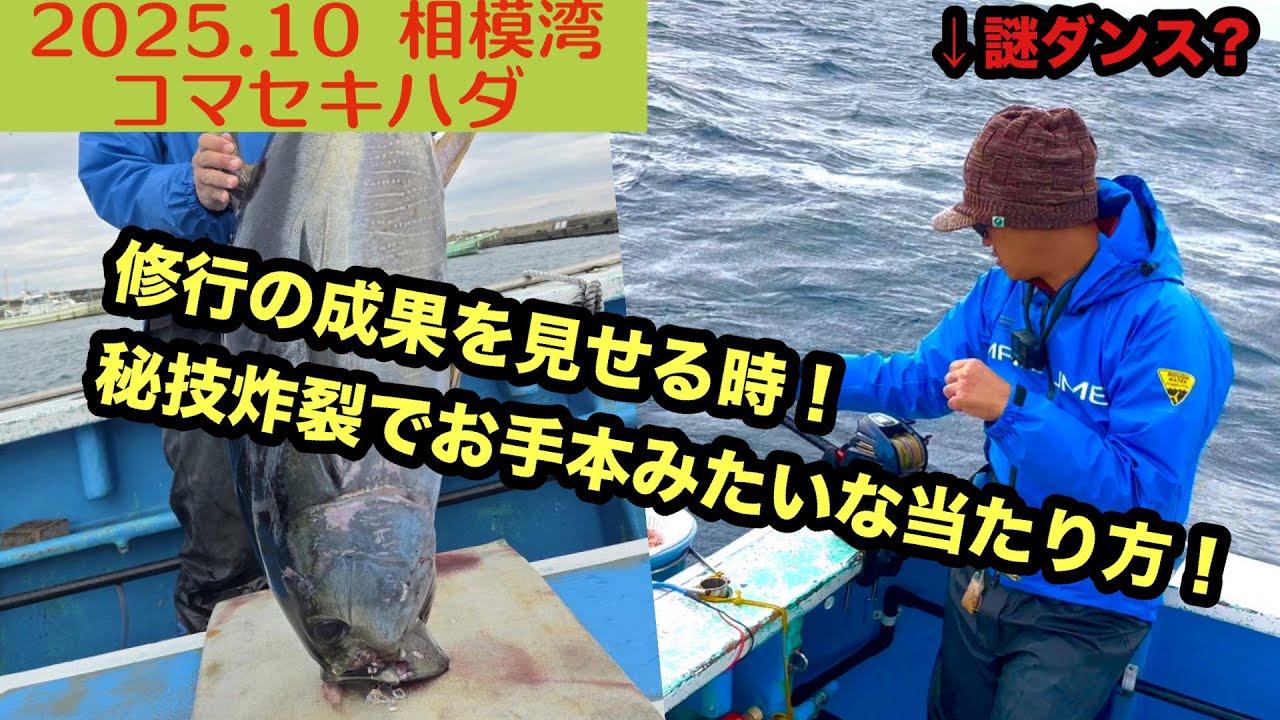 【2025.10】相模湾コマセキハダ！変な動きからの流れるようにアタリが出る！？