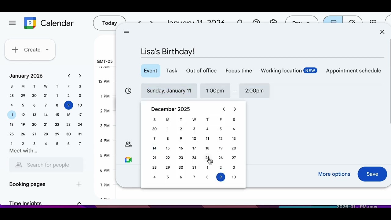 How to Create Birthday Event in Google calendar