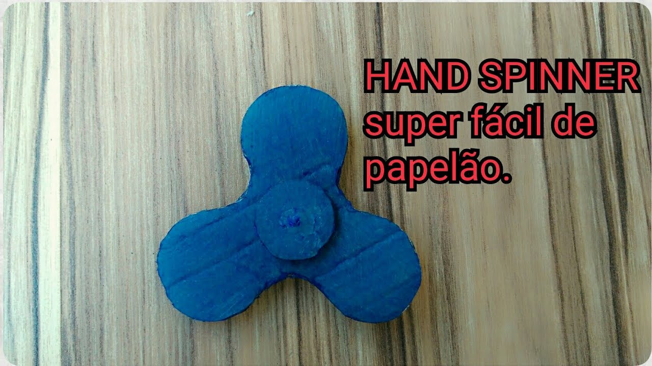 Como FAZER🤔 Hand Spinner Super fácil de PAPELÃO📦!! #CANALIDEIASETUTORIAIS #tutoriais #Diy