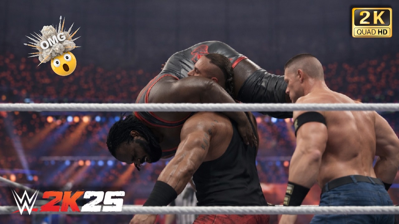 Full Match Mark Henry vs John Cena vs Braun Strowman Extreme Rules Match 💥 | WWE 2K25 Gameplay