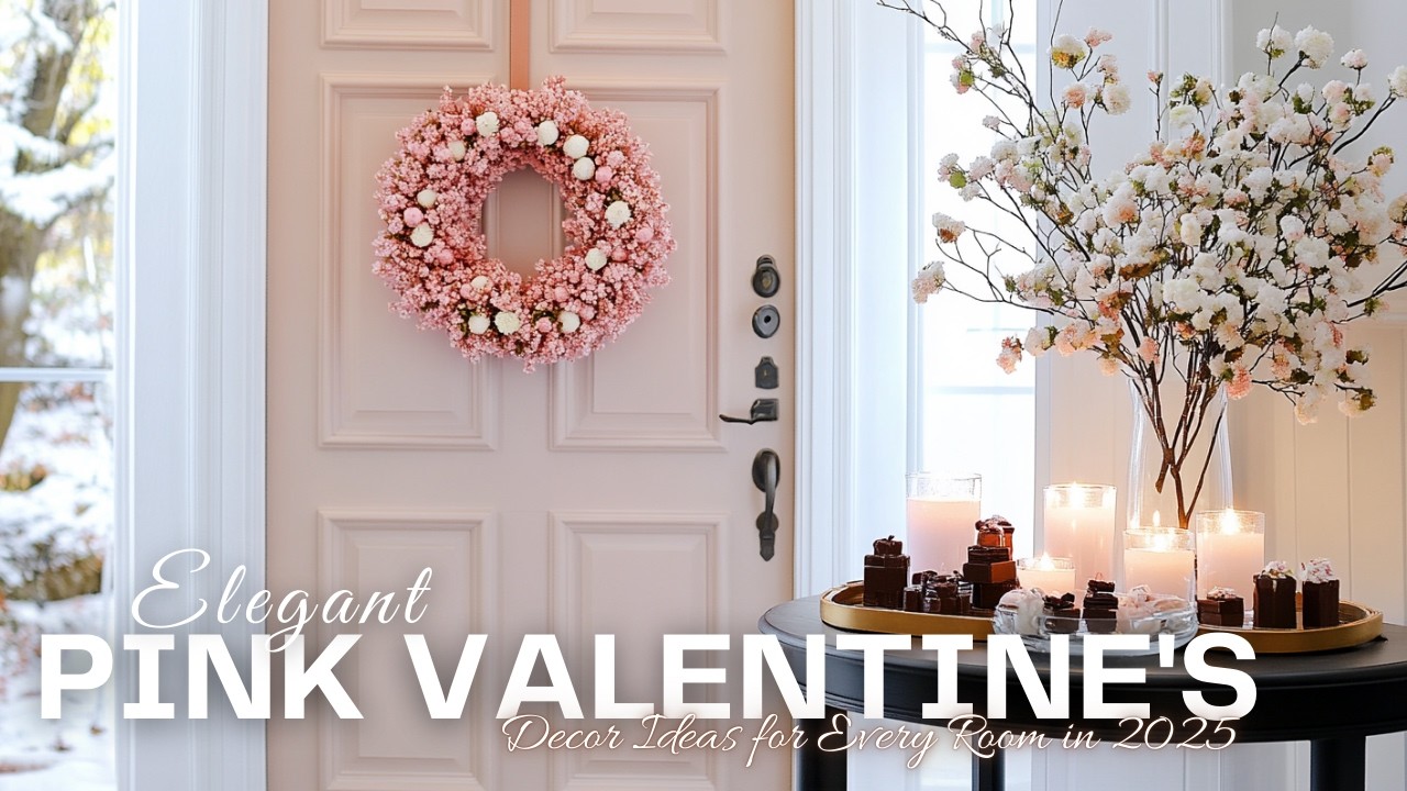Elegant Pink Valentine’s Day Decor Ideas for Every Room in 2025