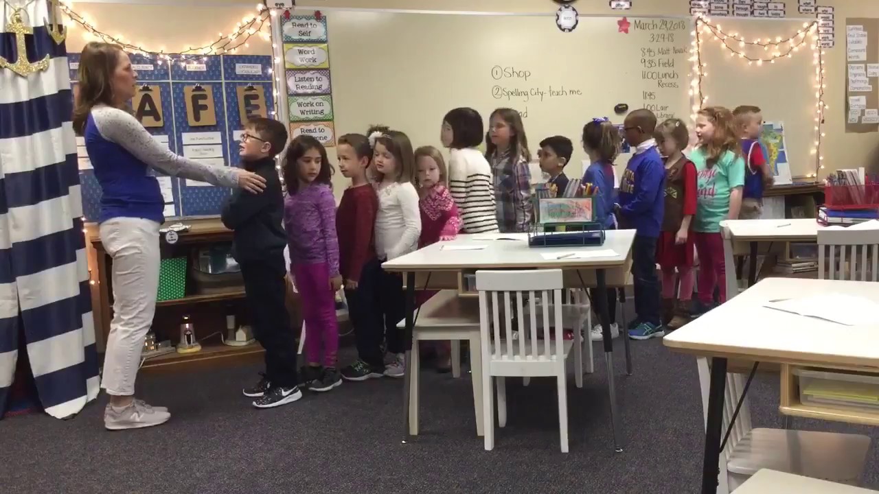 Lining up students