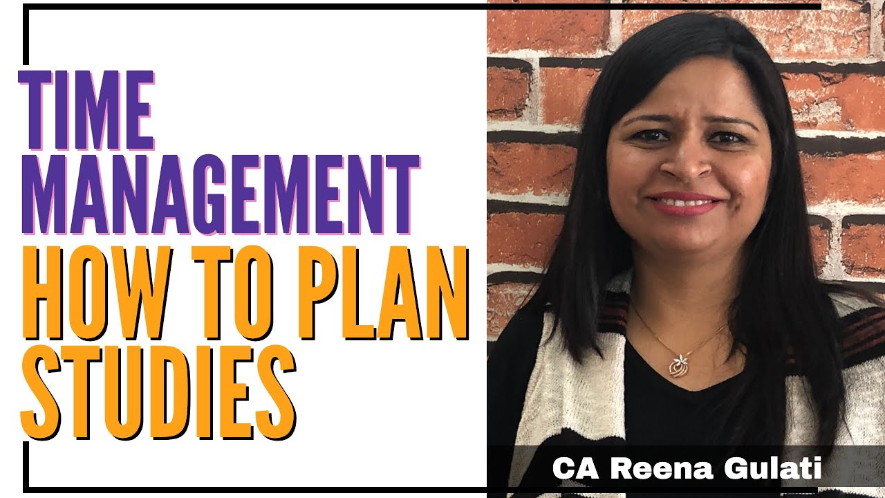 Time Management | How to Plan Studies | CA FINAL & CA INTER - Manthan Series