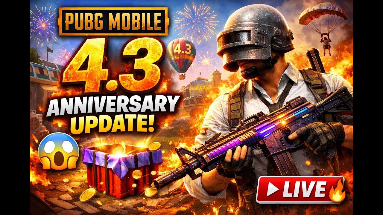 🔴 Grinding the NEW 4.3 Anniversary Update! PUBG Mobile Live 🔥