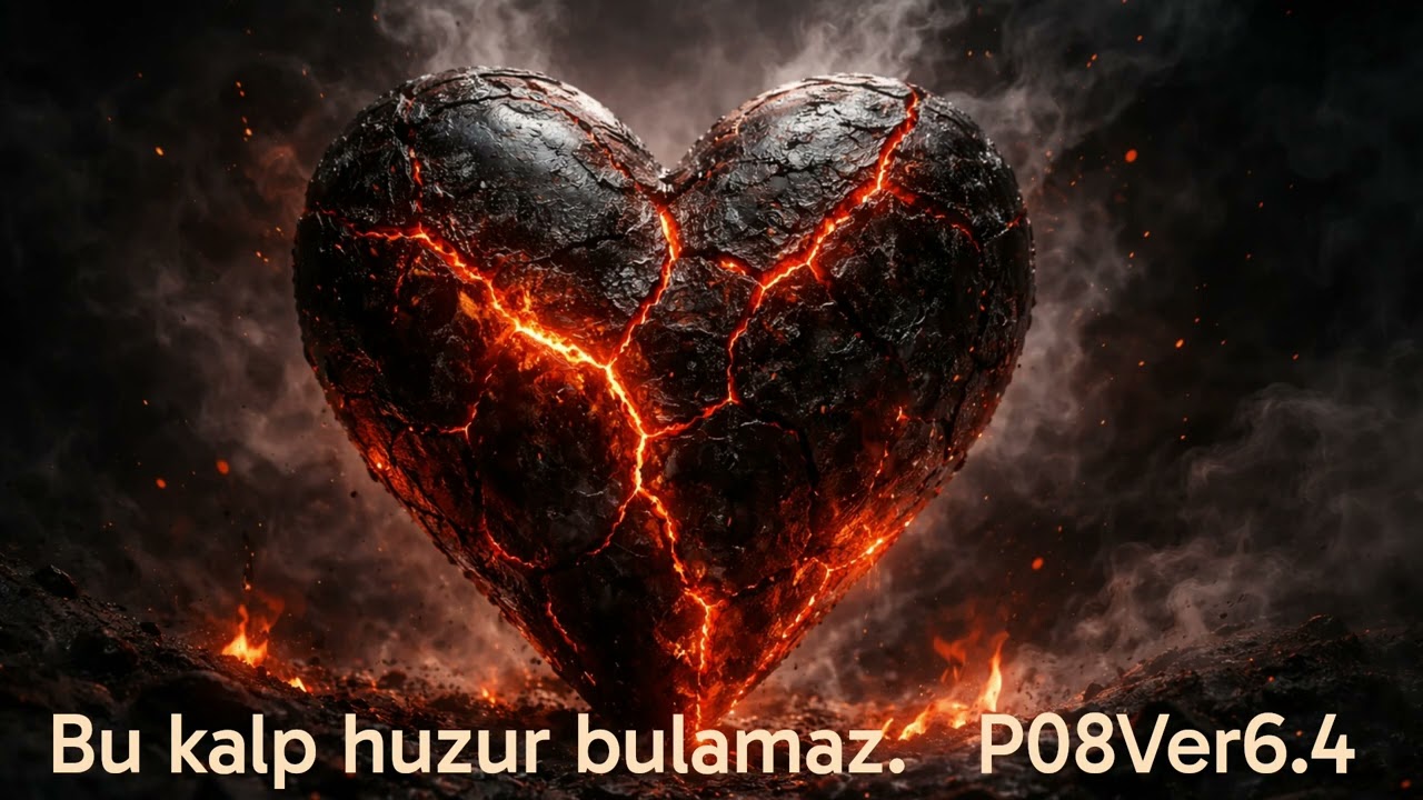 Bu kalp huzur bulamaz.  (İyiyim dersem inanma)