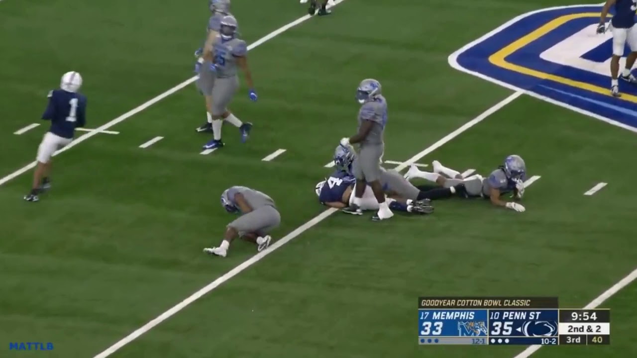 Journey Brown (Penn State RB #4) vs. Memphis (2019)