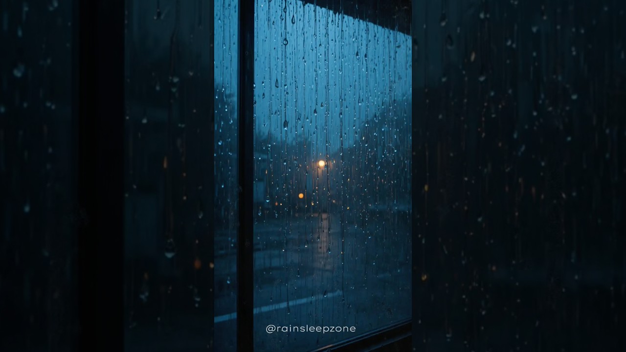 Relaxing Rain on Window 🌧️ Deep Sleep Sound #shorts #rain #rainsounds