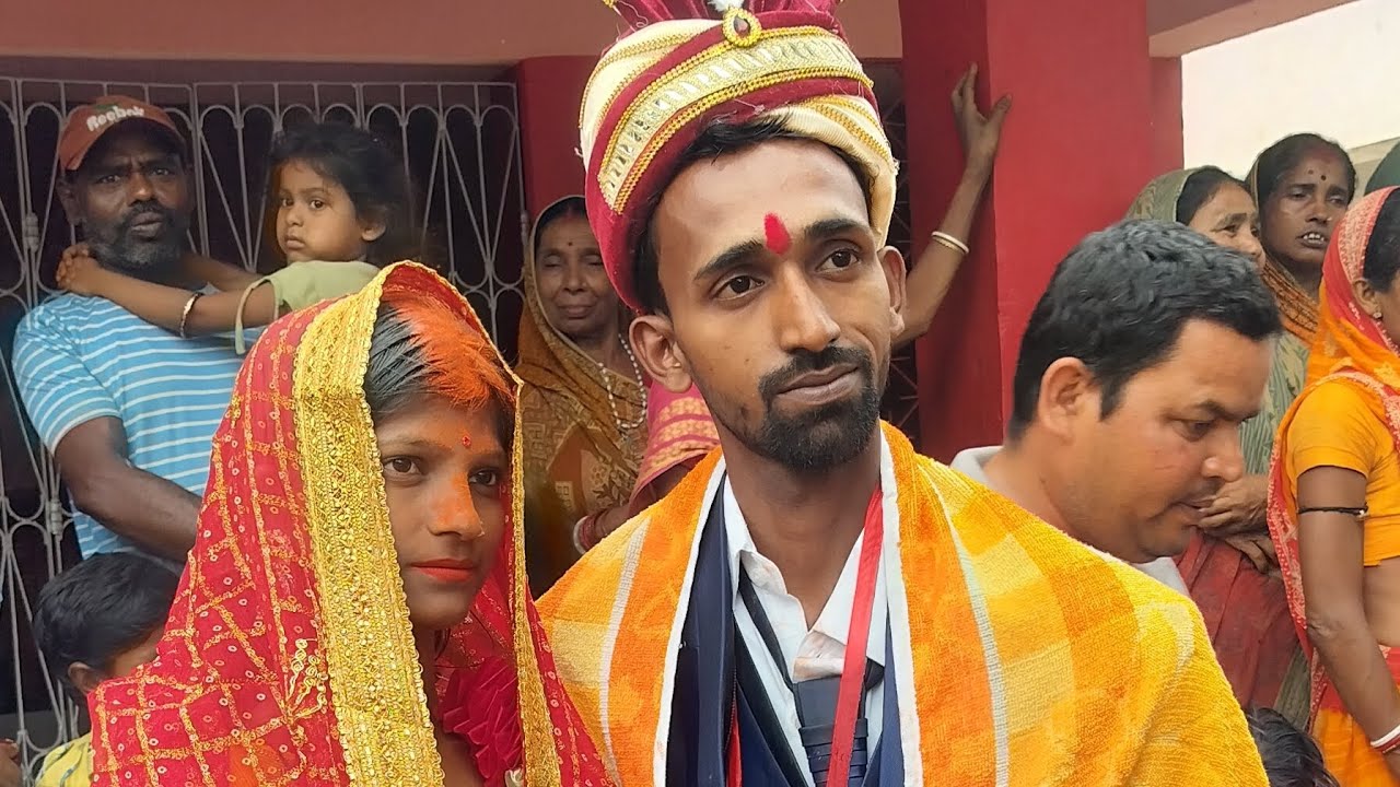 खपड़ा दुर्गा मंदिर मैं लव मैरिज शादी हो रही है पार्टी टोल का लड़की रानीगंज का लड़का #video 