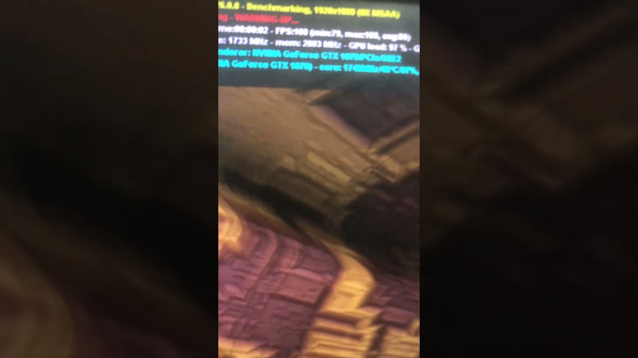 GTX 1070 EVGA Fur Mark  Benchmark