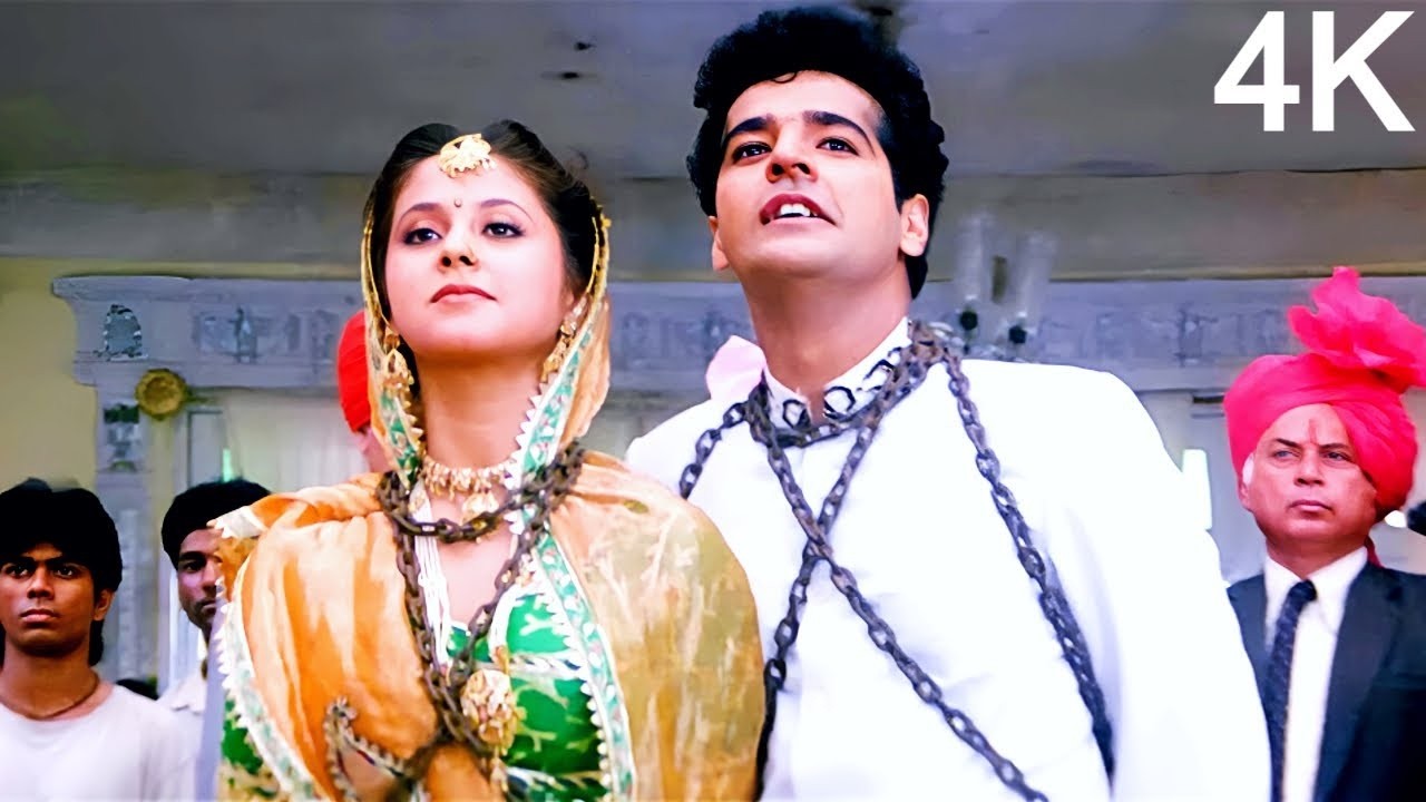 Chup Chap Tu Khadi Hai Song 4K - 90s Video Song | Mohammed Aziz & Alka Yagnik | Narsimha Movie