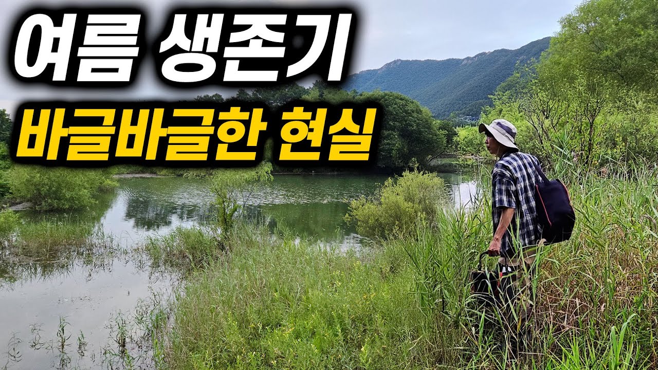 바글바글한 산속 소류지에서 폭염맞이 대소동
