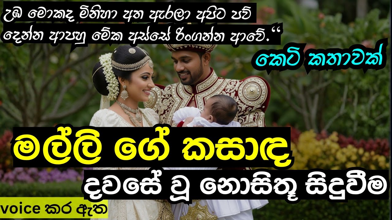 මල්ලි ගේ කසාද දවසේ වූ නොසිතූ සිදුවීම|ආදරණීය කෙටි කතාවකි|keti katha|nawa katha|Sinhala novels|