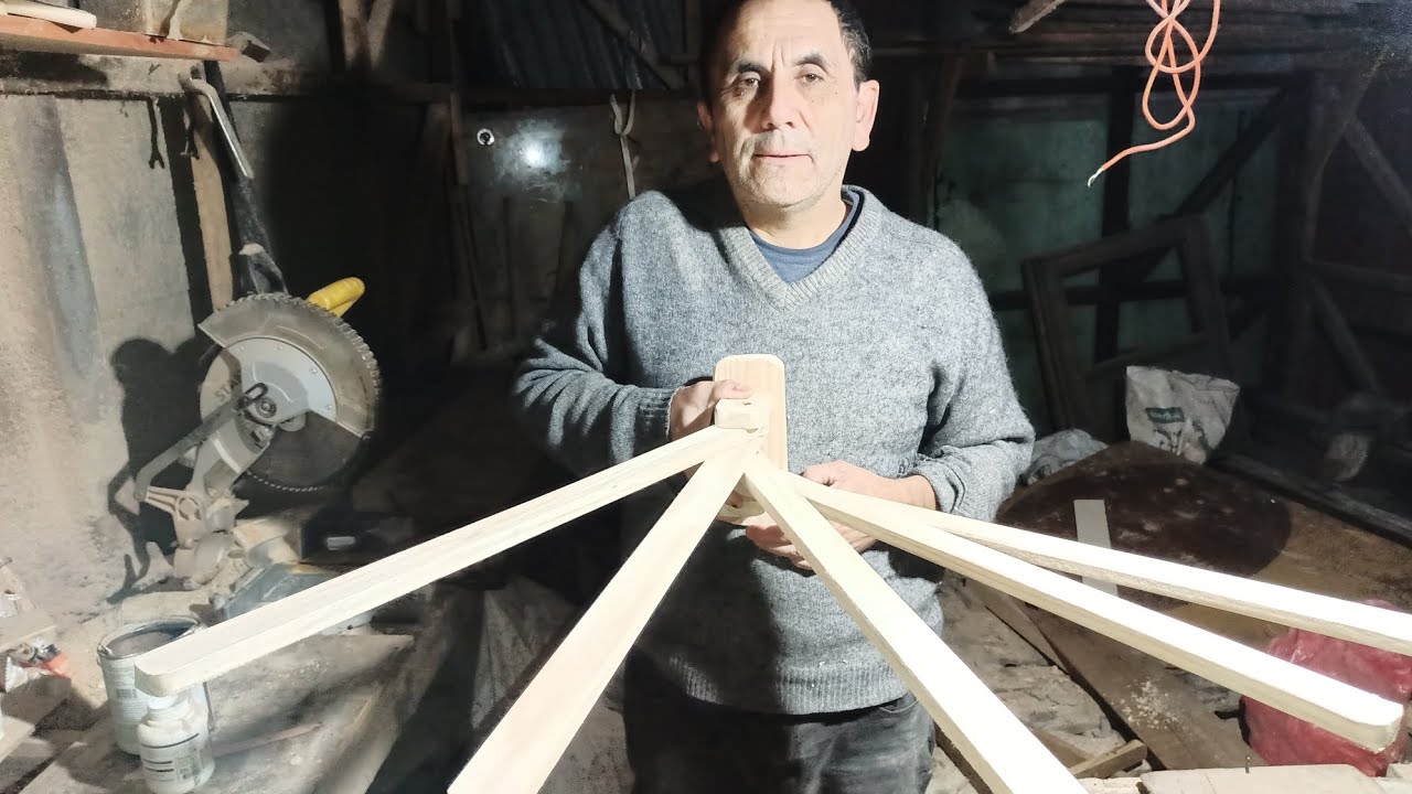como hacer un colgador de madera para colgar ropa #manualidades