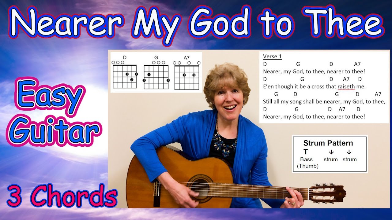 Nearer My God To Thee (Easy Beginner Guitar)