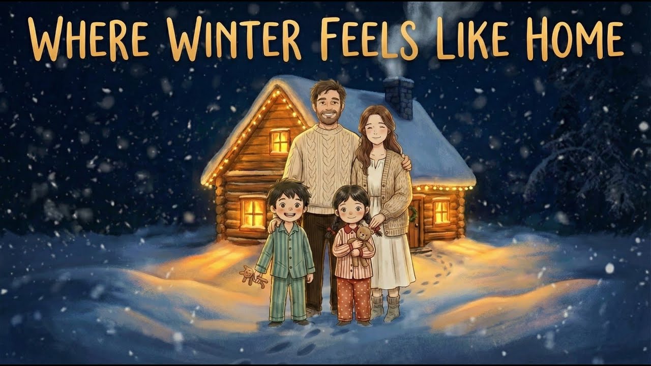 A Cozy Winter Morning in a Snowy Cabin ❄️Slow Living, Fireplace & Home Comfort| Ghibli inspired