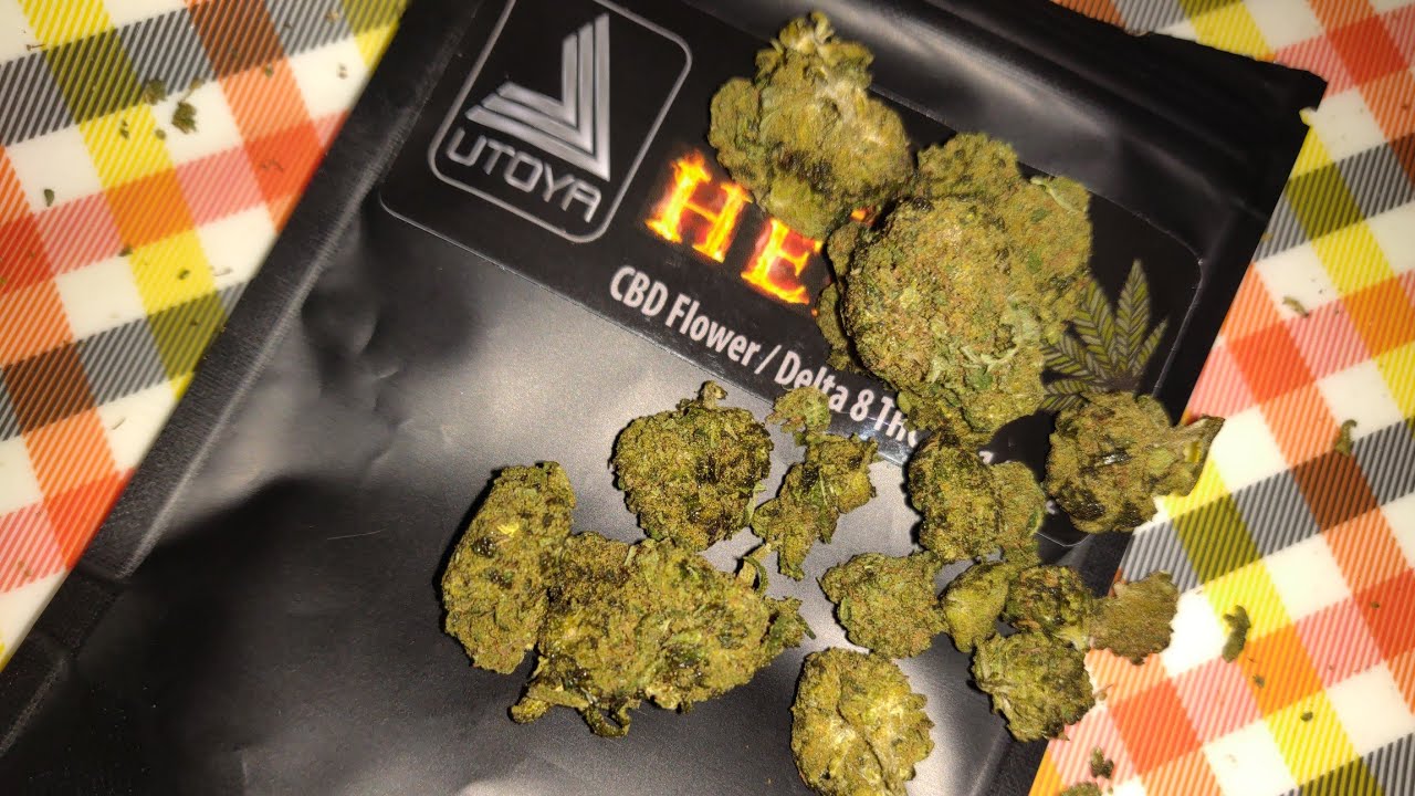 Utoya CBD/Delta 8 Flower Cherry Abacus strain review. Hot Hemp🔥🔥