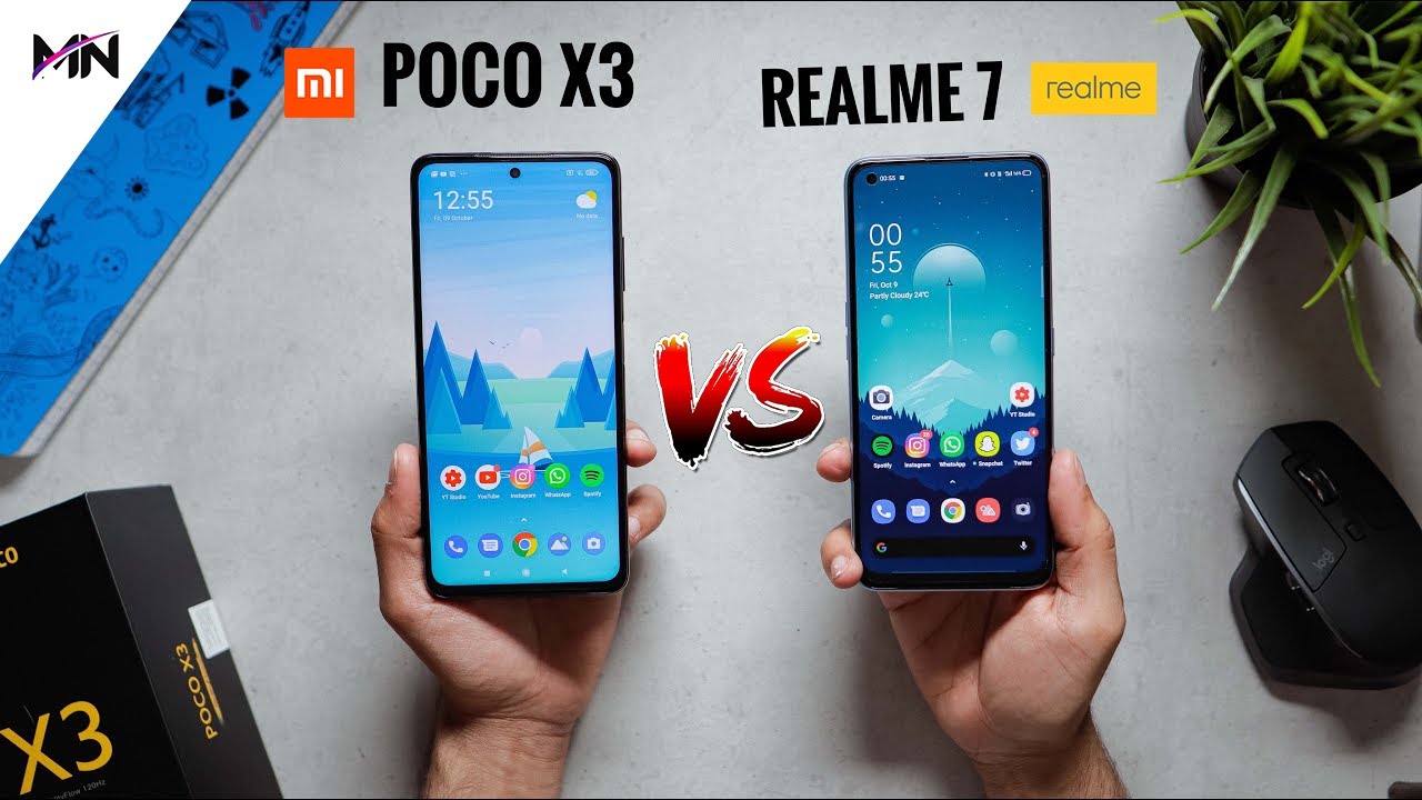 POCO X3 NFC vs Realme 7| ! مقارنة غريبة جدا بين بوكو وريلمي