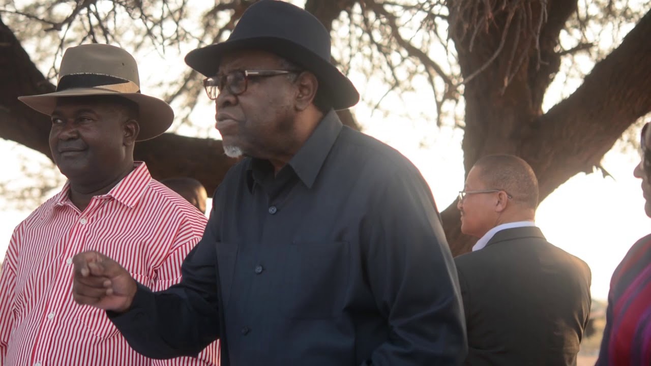 President Hage Geingob at a wedding