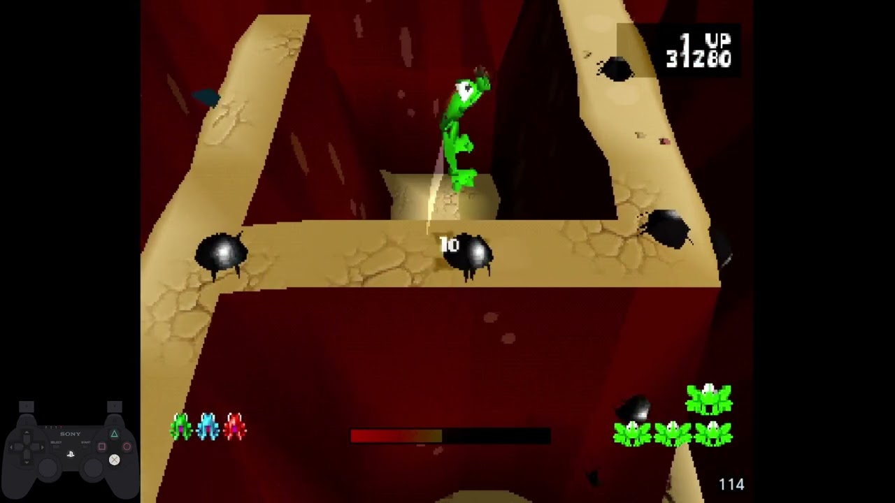 Frogger (PS1) - Boulder Alley Walkthrough