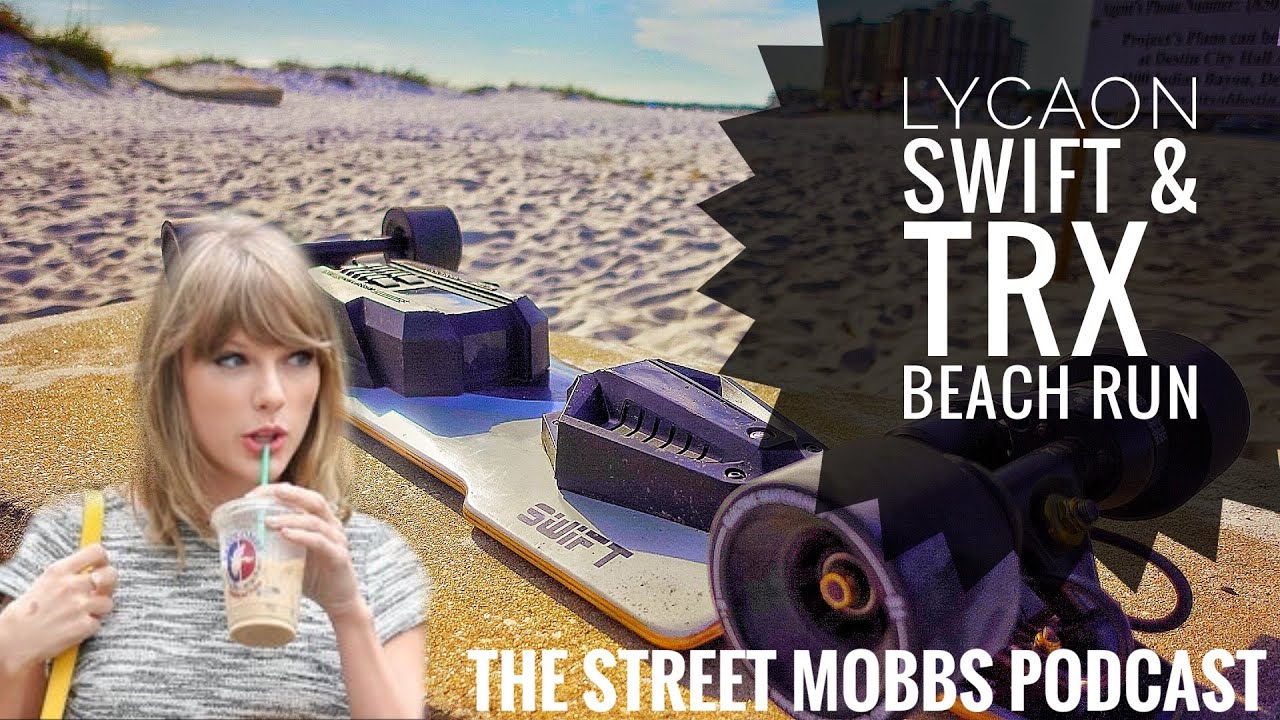 Lycaon Swift & TRX Electric Skateboards / Beach Run / Can't believe I lost at Rock Paper Scissors
