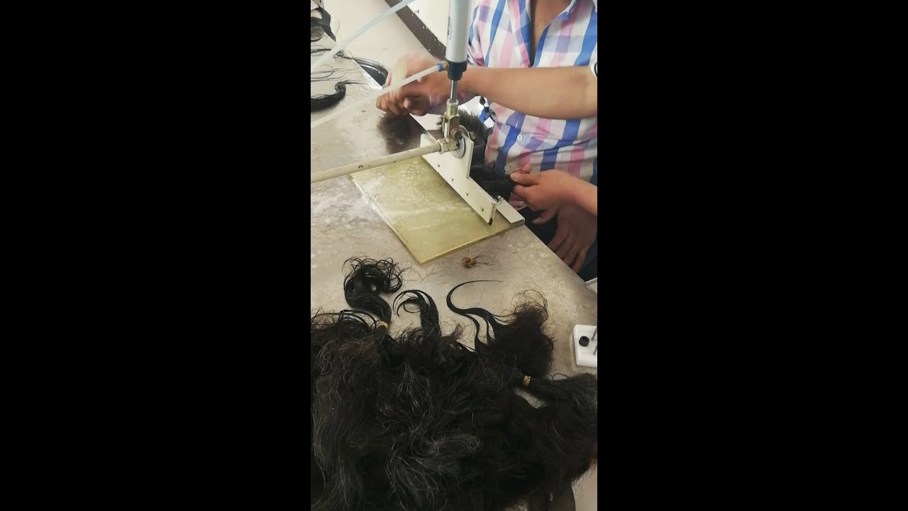 NON-REMY TO REMY HAIR MACHINE TRAINING FOR INDIAN BUYER