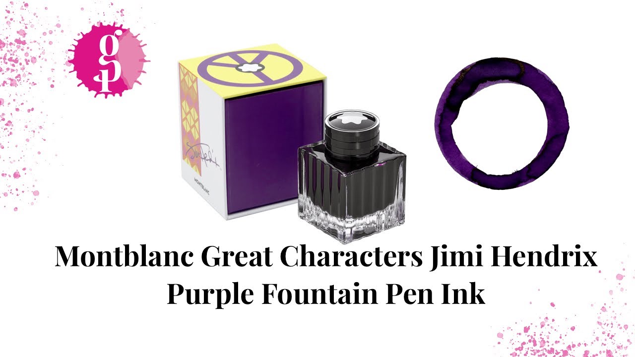 Montblanc Great Characters Jimi Hendrix Purple Fountain Pen Ink