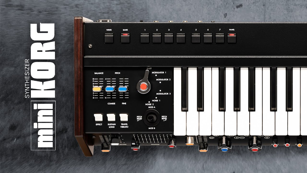 Korg miniKORG 700Sm Demo (no talking): 14 Patches for Ambient, Techno and Electronica