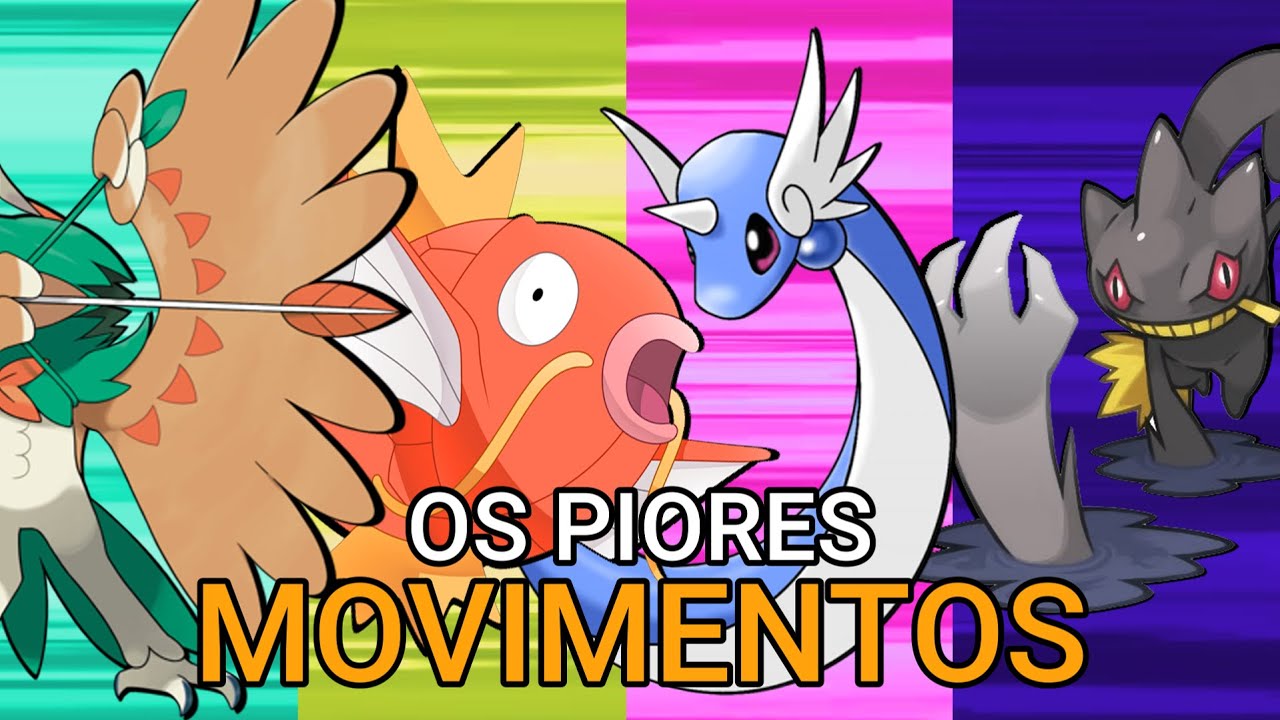 10 PIORES Movimentos de Pokémon