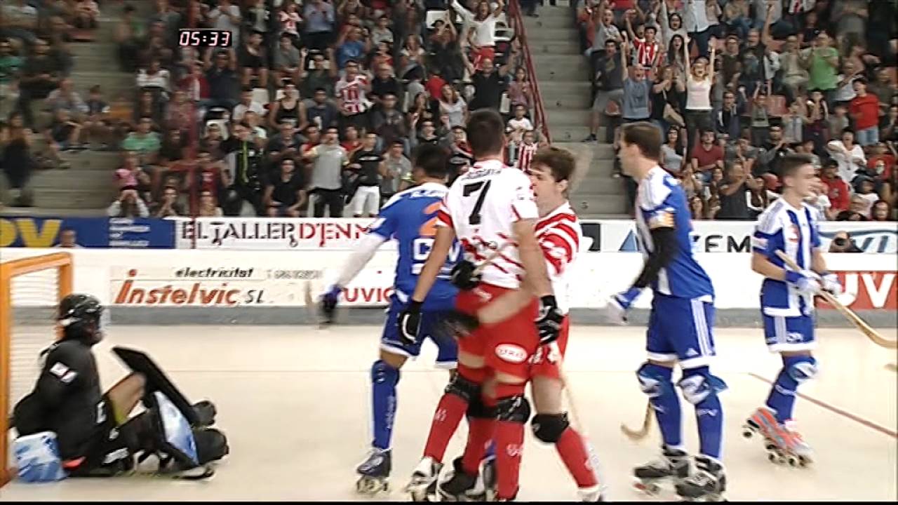 Gols del derbi entre el CP Vic i el CP Voltregà
