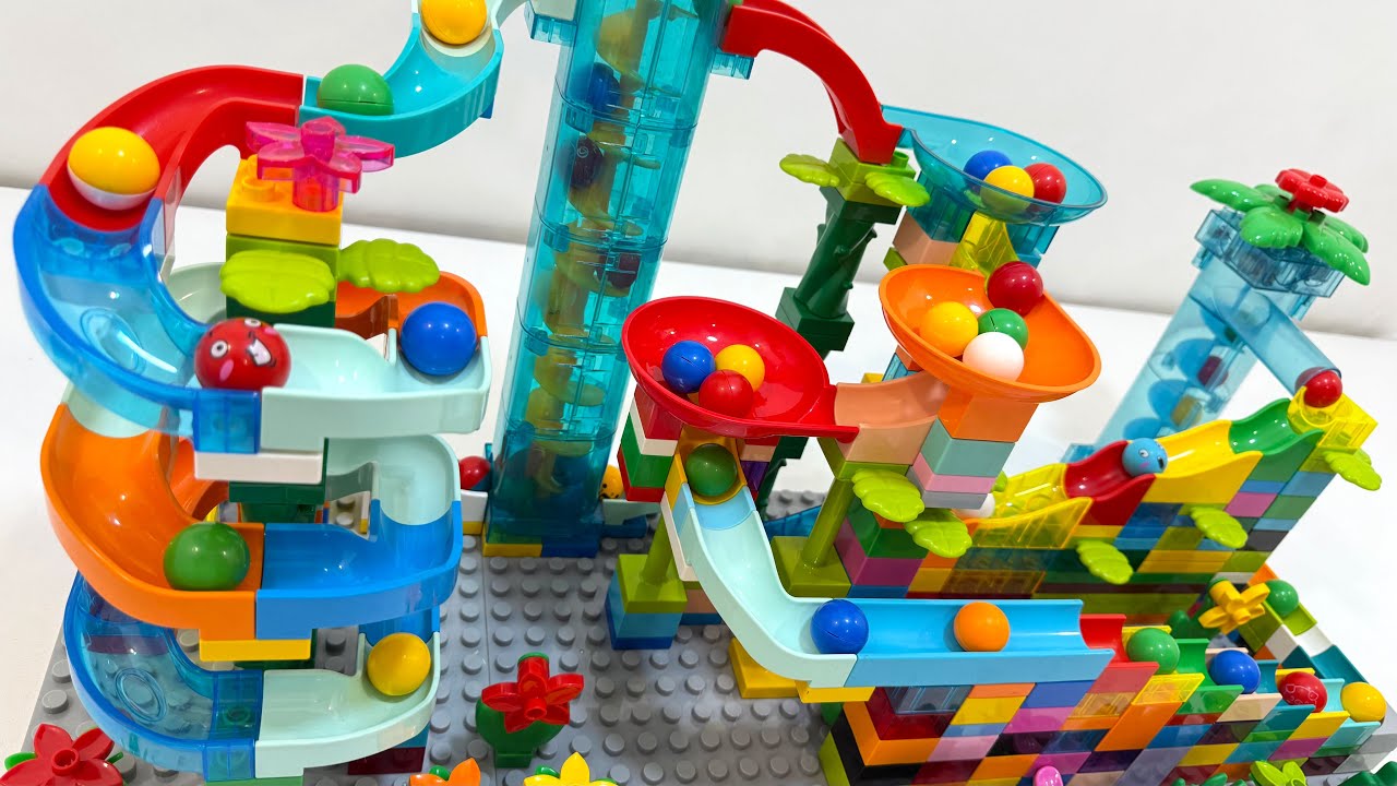 Ultimate LEGO Duplo Marble Run ASMR ☆ Relaxing & Satisfying | 2-Elevator Step Course