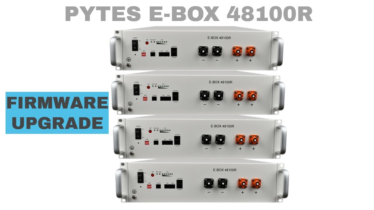 Pytes E BOX 48100R Firmware upgrade la cea mai noua versiune