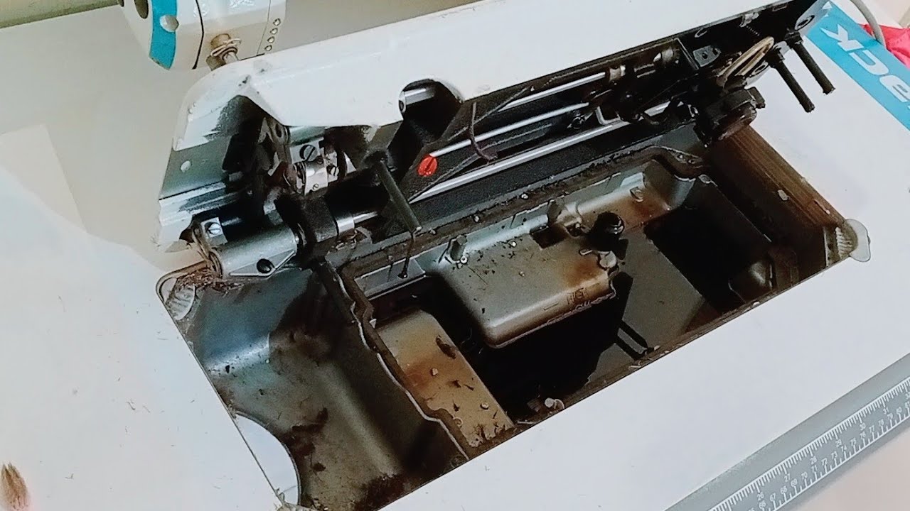jack f4 sewing machine oil changeing 