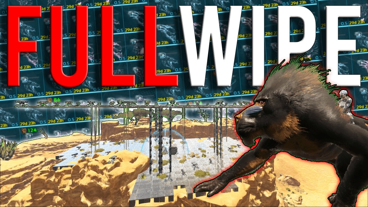 How a 45,000 HOUR TRIO Survived 300 Days In The BEST Crouch CAVE -  A Full ARK Wipe STORY