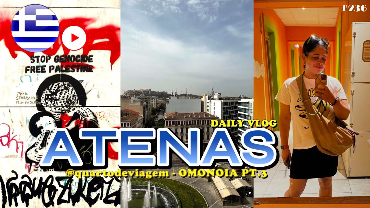 assim é um dia em ATENAS PT.3, OMONOIA Grécia 🇬🇷 | (4K) 236