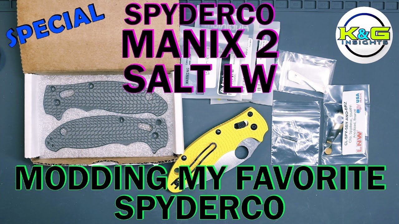 Модификация моего Spyderco Manix 2 Salt LW