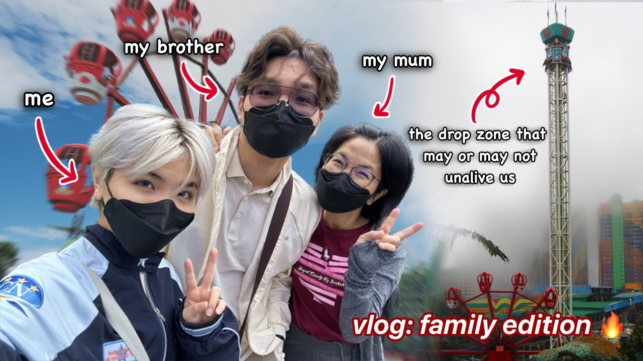 I went to an AMUSEMENT PARK with my family! (nearly unalived ❤️)