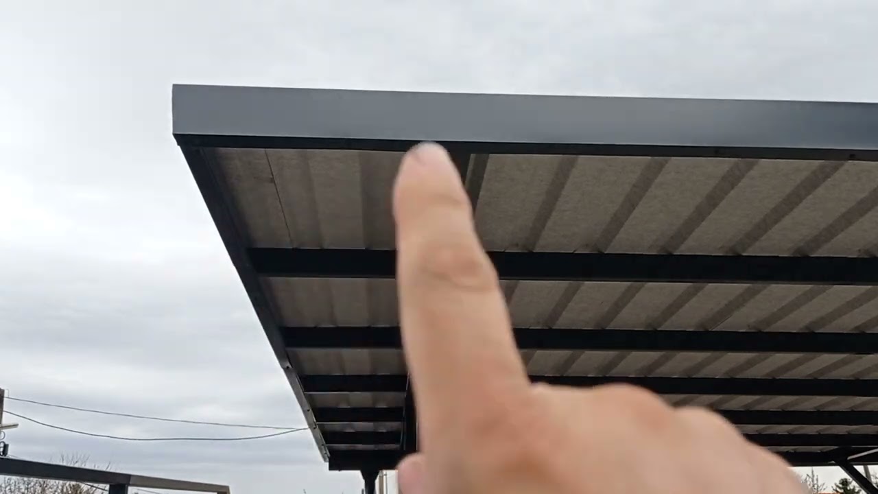 Kocsibeálló építése - Elkészült! (~36 m2 a tető)