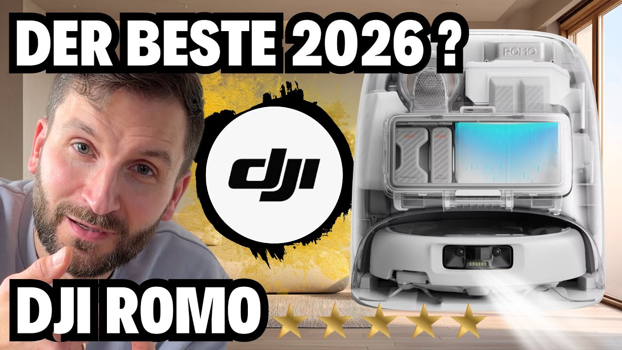 DJI ROMO Wischroboter im Praxistest 🚀 Hinderniserkennung & App im Check