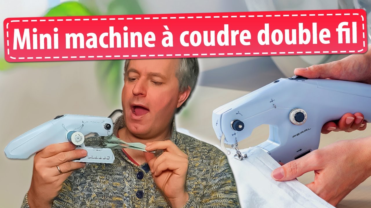 Comment coudre avec une mini machine à 2 fils - point droit - réglages et astuces ? [PEARLTV.FR]