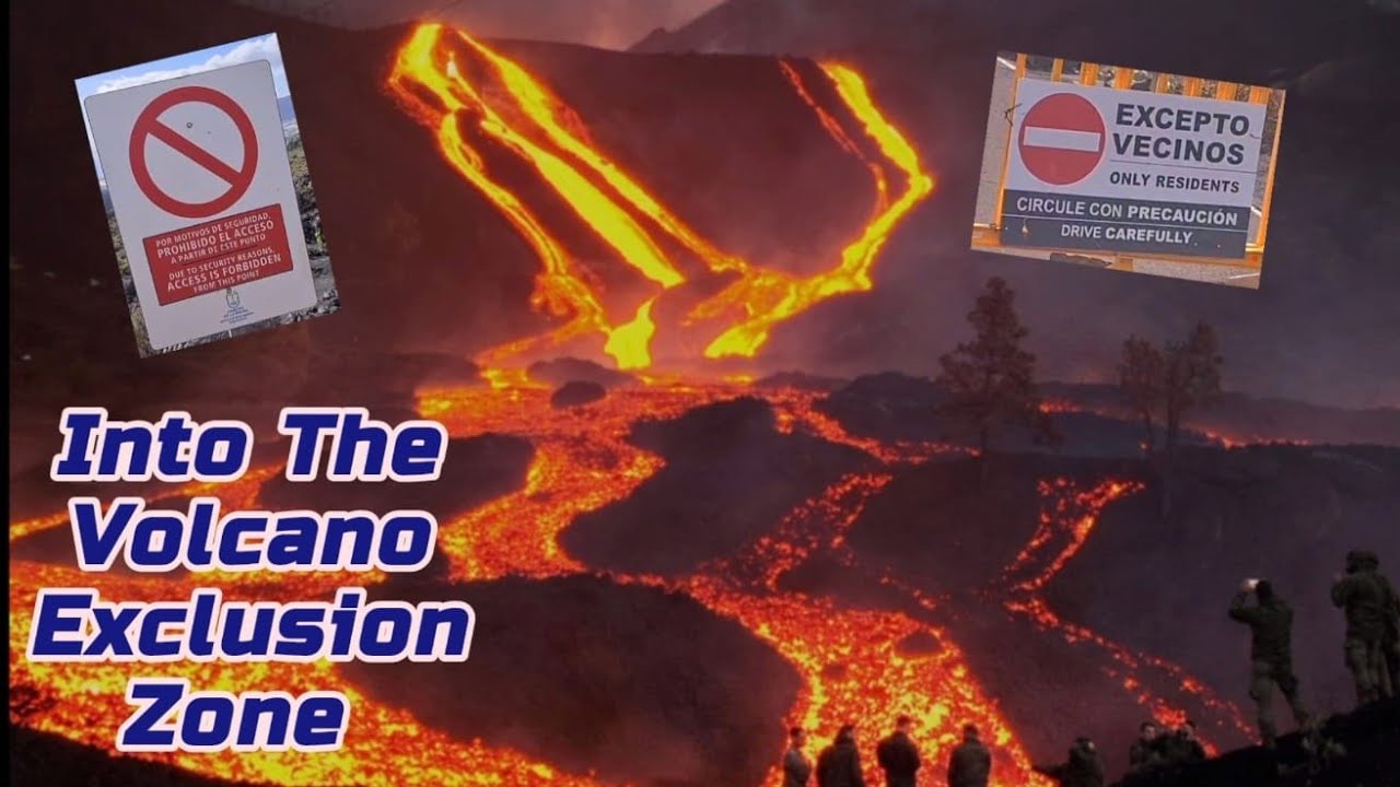 La Palma Volcano Exclusion Zone Visit. Volcanic Eruption. New Lava Flows. Volcan Nueva. Cumbre Vieja