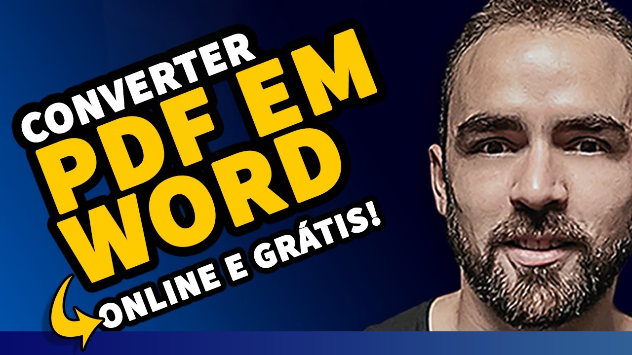 Como CONVERTER PDF em WORD Online Gr&aacute;tis