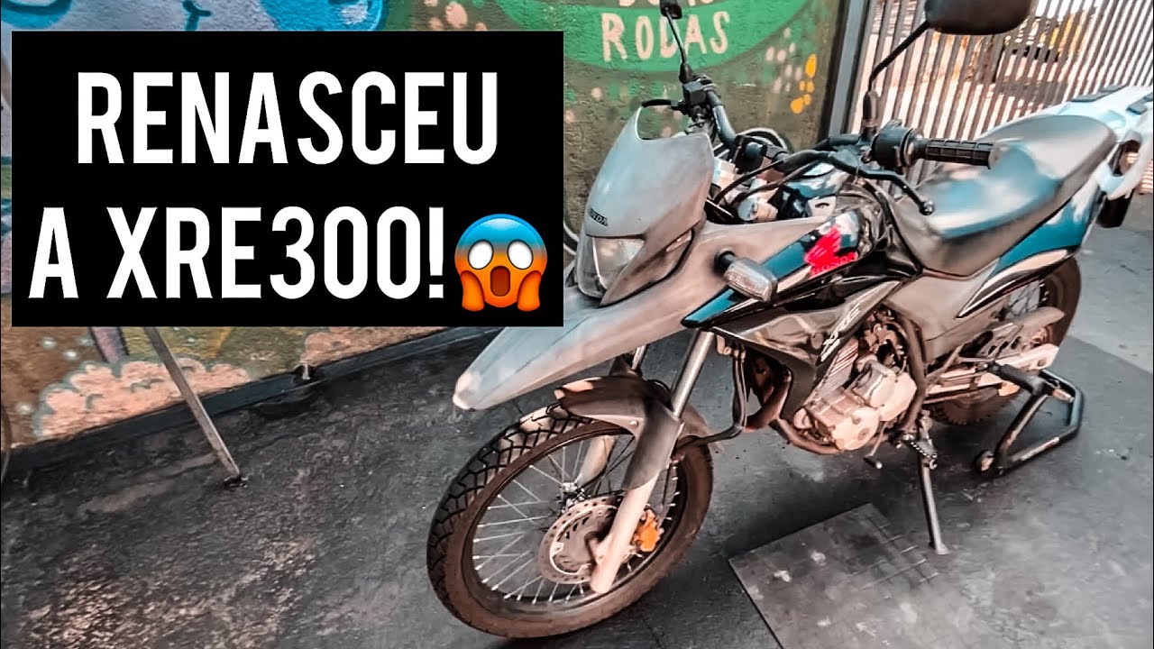 XRE300 ESTAVA MESES SEM LIMPEZA, FIZ UMA LAVAGEM DETALHADA E MOSTREI TODO O PROCESSO!😱🥰