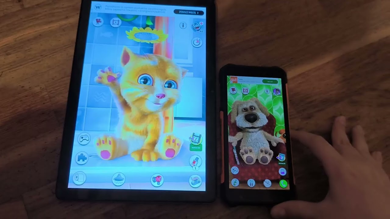 Talking Ginter vs talking Ben tablet telefon echo