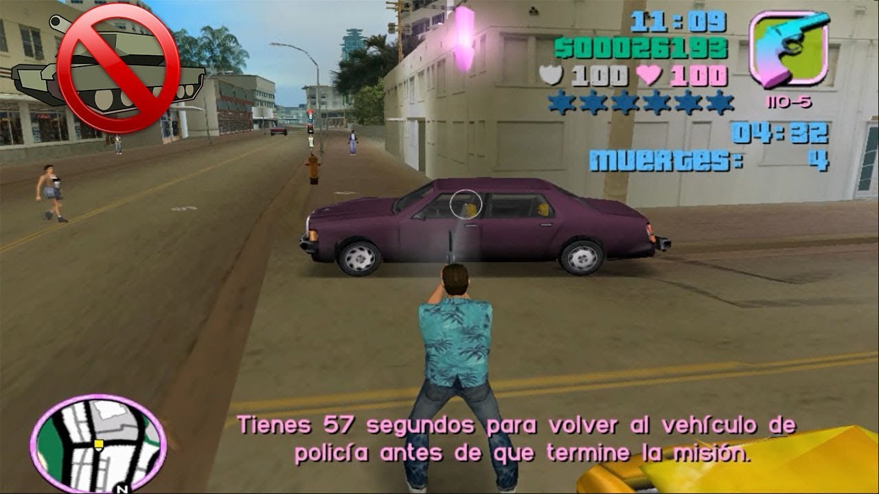 Esto pasa si completas Los 12 niveles de las misiones de vigilante - Gta Vice City Loquendo (RETO)