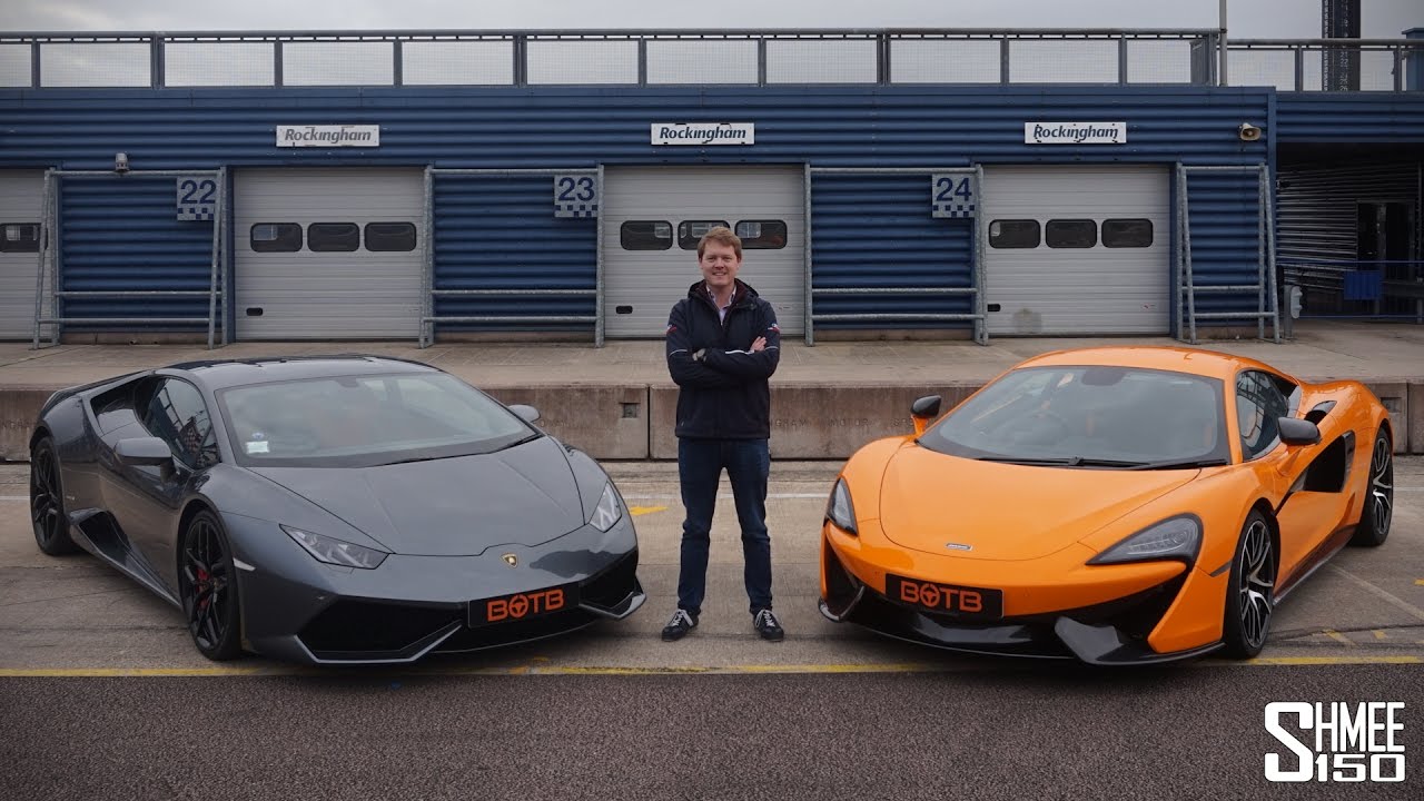 DRAG RACE: Lamborghini Huracan vs McLaren 570S